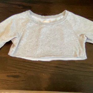 UGG grey long sleeve sweater crop top,